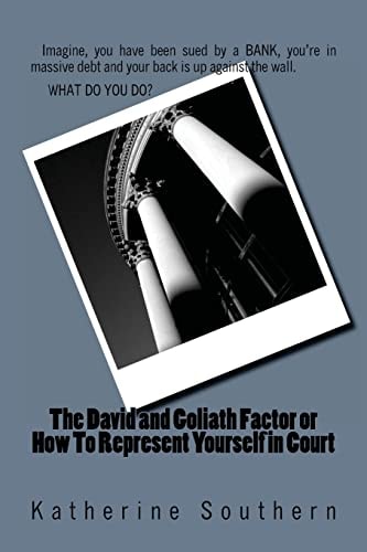 The David and Goliath Factor Or How To Represent Yourself in Court