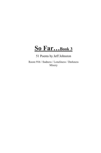 So Far... Book 3