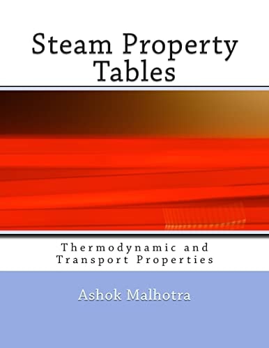 Steam Property Tables Thermodynamic and Transport Properties