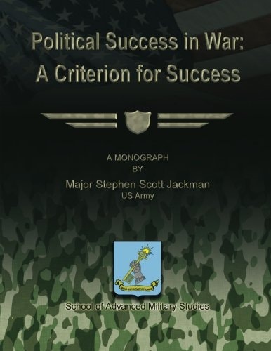 Political Success in War A Criterion for Success
