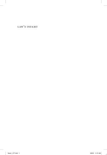 Law's Infamy Understanding the Canon of Bad Law