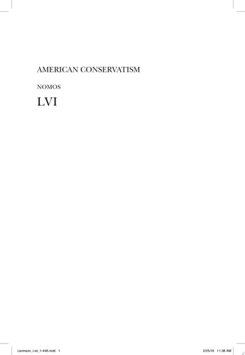 American Conservatism NOMOS LVI