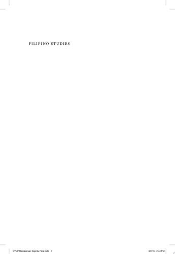 Filipino Studies Palimpsests of Nation and Diaspora
