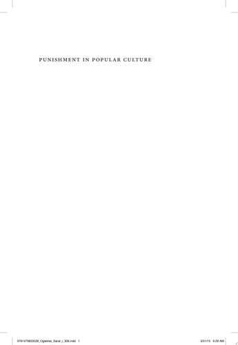 Punishment in Popular Culture