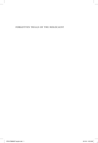 Forgotten Trials of the Holocaust