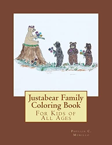 Justabear Family Coloring Book For Kids of All Ages