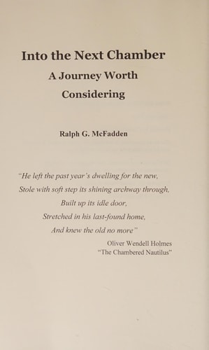 Into the Next Chamber A Journey Worth Considering