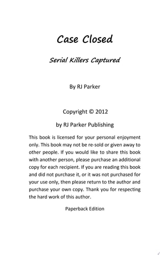 Case Closed Serial Killers Captured