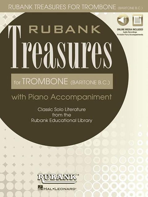 Rubank Treasures for Trombone (Baritone B.C.): Book with Online Audio (Stream or Download)