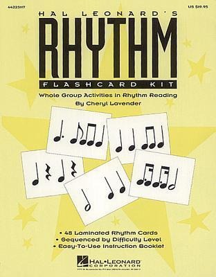 Hal Leonard's Rhythm Flashcard Kit - 48 Pack - Laminated Music Flash Cards for Piano - Educational Flash Cards for Kids of 5-8 Grades - Music Theory Flash Cards with 2 Difficulty Levels