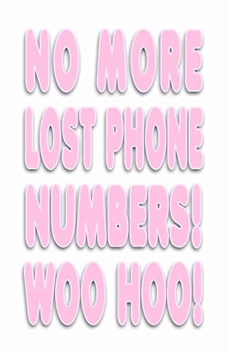 No More Lost Phone Numbers! Woo Hoo!