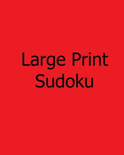 Large Print Sudoku Fun, Large Grid Sudoku Puzzles