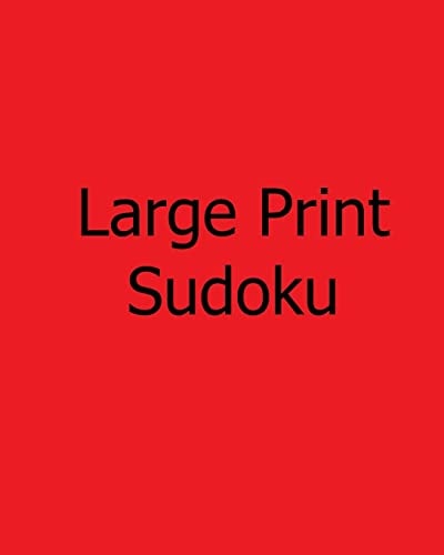 Large Print Sudoku Fun, Large Grid Sudoku Puzzles