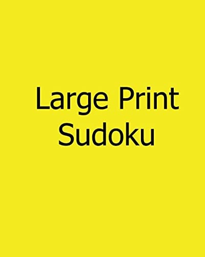 Large Print Sudoku Fun, Large Grid Sudoku Puzzles