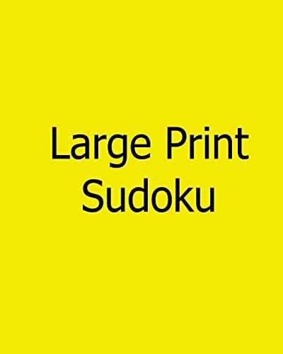 Large Print Sudoku Fun, Large Grid Sudoku Puzzles