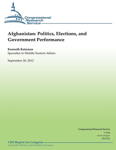 Afghanistan Politics, Elections, and Government Performance