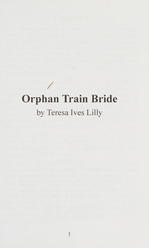 Orphan Train Bride