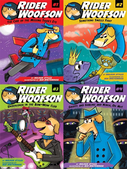 The Rider Woofson Collected Set: The Case of the Missing Tigers Eye; Something Smells Fishy; Undercover in the Bow-Wow Club; Ghosts and Goblins and Ninja, Oh My!