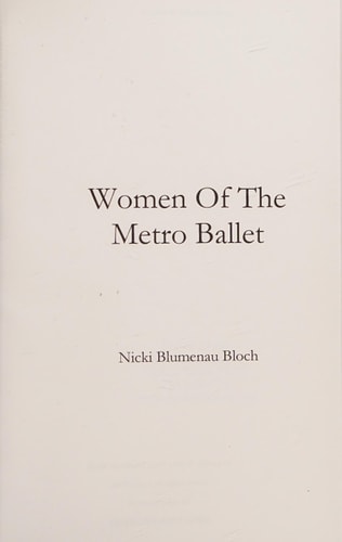 Women of the Metro Ballet