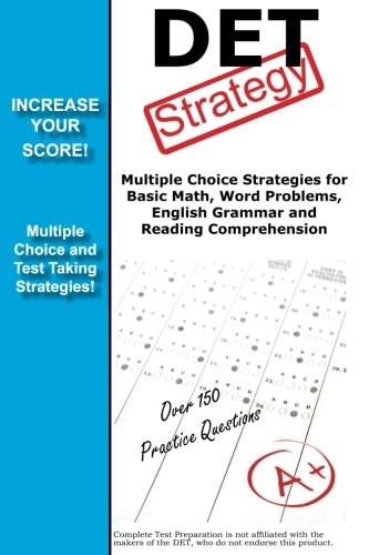 DET Strategy Winning Multiple Choice Strategies for the Diagnostic Entrance Test