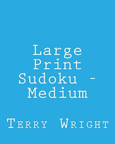 Large Print Sudoku - Medium Fun, Large Grid Sudoku Puzzles