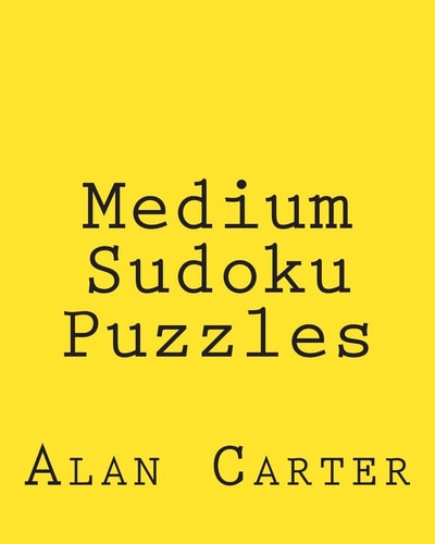 Medium Sudoku Puzzles Fun, Large Print Sudoku Puzzles