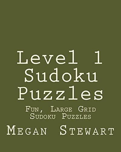 Level 1 Sudoku Puzzles Fun, Large Grid Sudoku Puzzles