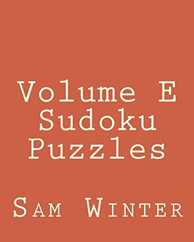 Volume E Sudoku Puzzles Fun, Large Print Sudoku Puzzles