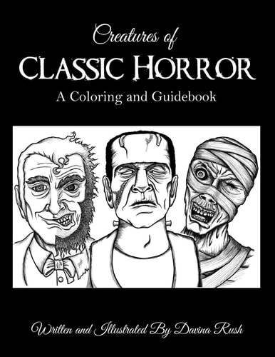 Creatures of Classic Horror Guide and Coloring Book
