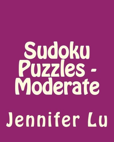 Sudoku Puzzles - Moderate Easy to Read, Large Grid Sudoku Puzzles