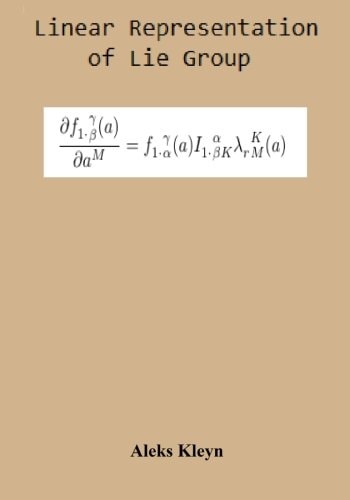 Linear Representation of Lie Group
