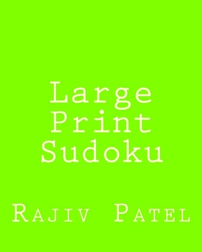 Large Print Sudoku Fun, Large Grid Sudoku Puzzles