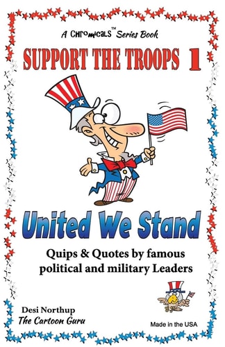 Support the Troops 1 United We Stand in Black + White