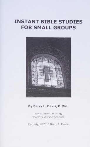 Instant Bible Studies for Small Groups