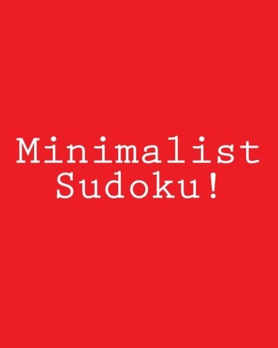Minimalist Sudoku! Fun, Large Print Sudoku Puzzles