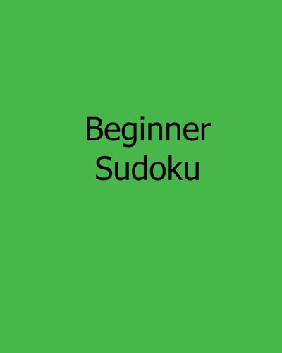 Beginner Sudoku Easy to Read, Large Grid Sudoku Puzzles
