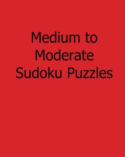 Medium to Moderate Sudoku Puzzles Easy to Read, Large Grid Sudoku Puzzles