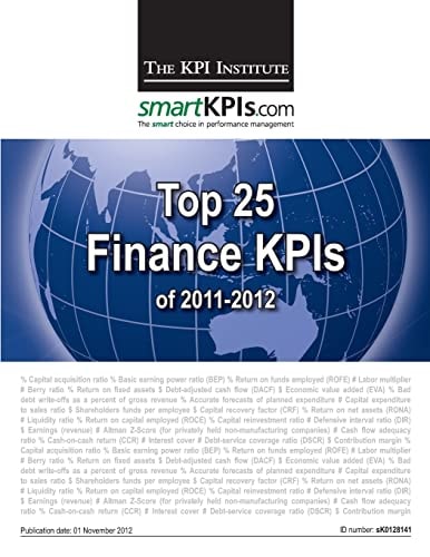 Top 25 Finance KPIs Of 2011-2012