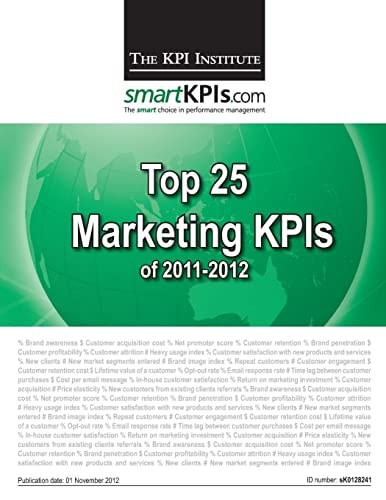 Top 25 Marketing KPIs Of 2011-2012
