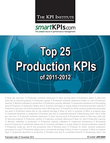 Top 25 Production KPIs Of 2011-2012