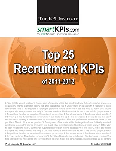 Top 25 Recruitment KPIs Of 2011-2012