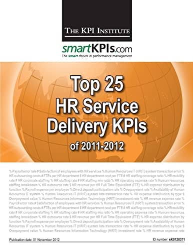Top 25 HR Service Delivery KPIs Of 2011-2012
