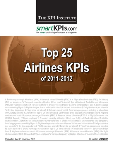Top 25 Airlines KPIs Of 2011-2012