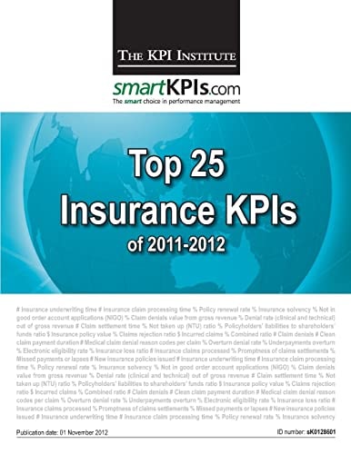 Top 25 Insurance KPIs Of 2011-2012