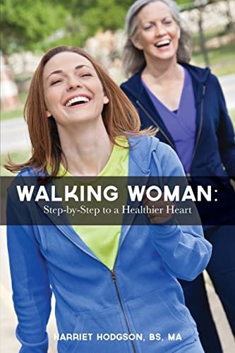 Walking Woman Step-by-Step to a Healthier Heart
