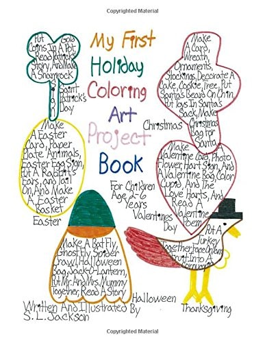 My First Holiday Coloring Art Project Book For Children 2-6 Years