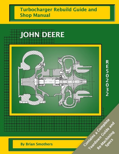 John Deere 6081H RE502032 Turbocharger Rebuild Guide and Shop Manual