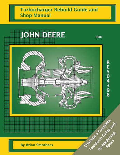 John Deere 6081 RE504396 Turbocharger Rebuild Guide and Shop Manual