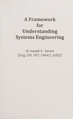 A Framework for Understanding Systems Engineering