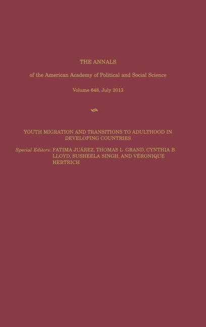 Youth Migration and Transitions to Adulthood in Developing Countries
